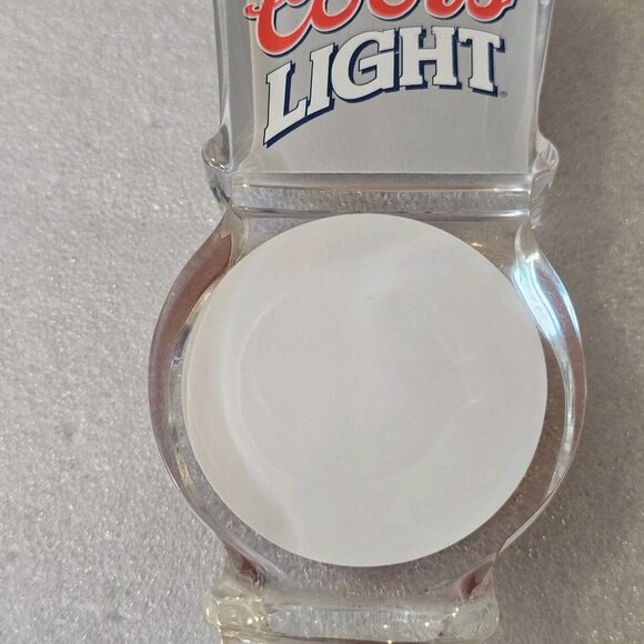 COORS LIGHT BASKETBALL Beer Tap Handle Clear Acrylic‎ NBA NCAA Man Cave Garage - Picture 10 of 12